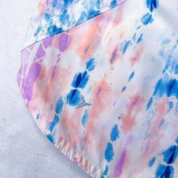 Women’s Old Navy Active Run Shorts | White Tie Dye | Dolphin Hem | Size Medium - Picture 7 of 13
